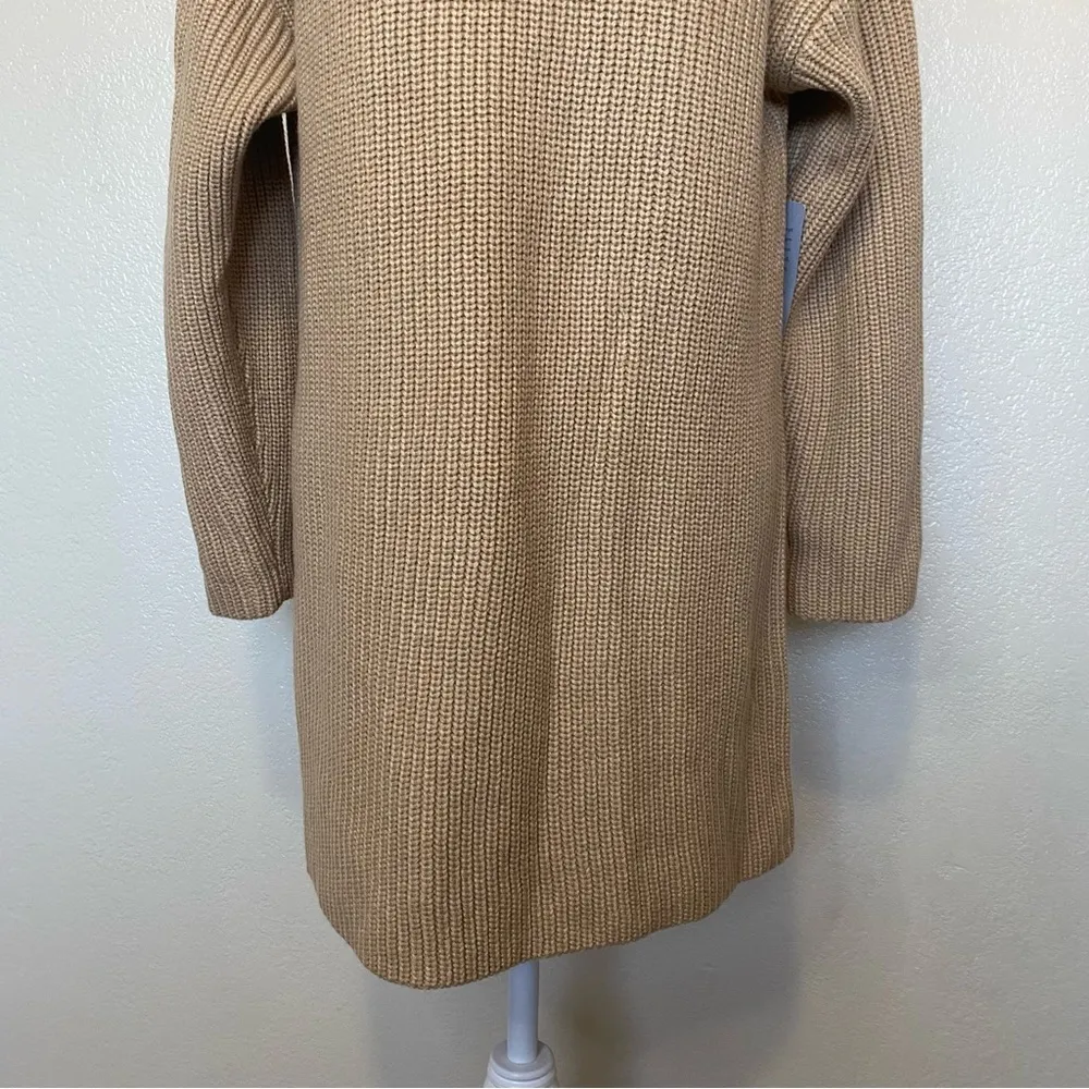 WAYF Culver Turtleneck Long Sleeve Sweater Dress in Camel Size XS NWT - Image 5