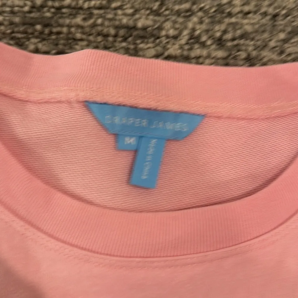 Draper James Bobbie Sweatshirt Dress in Pink Embroidered Villa Sz M - Image 9