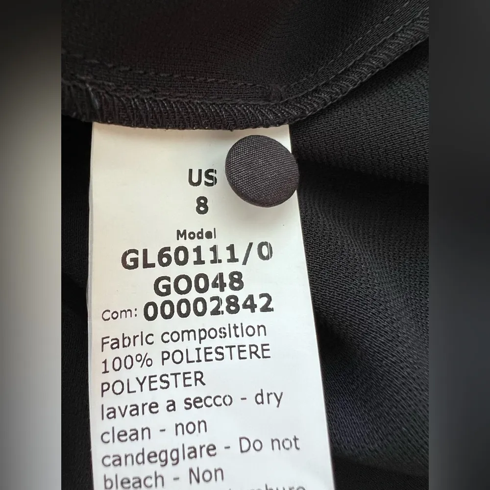 G. Label Goop Black mini Dress mock neck 3/4 sleeve 8 - Image 4