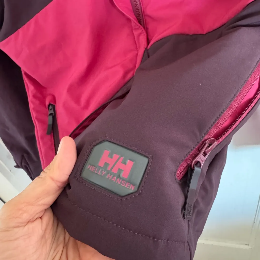 Helly Hansen Perfect Balance pink & purple ski jacket size large - Image 2