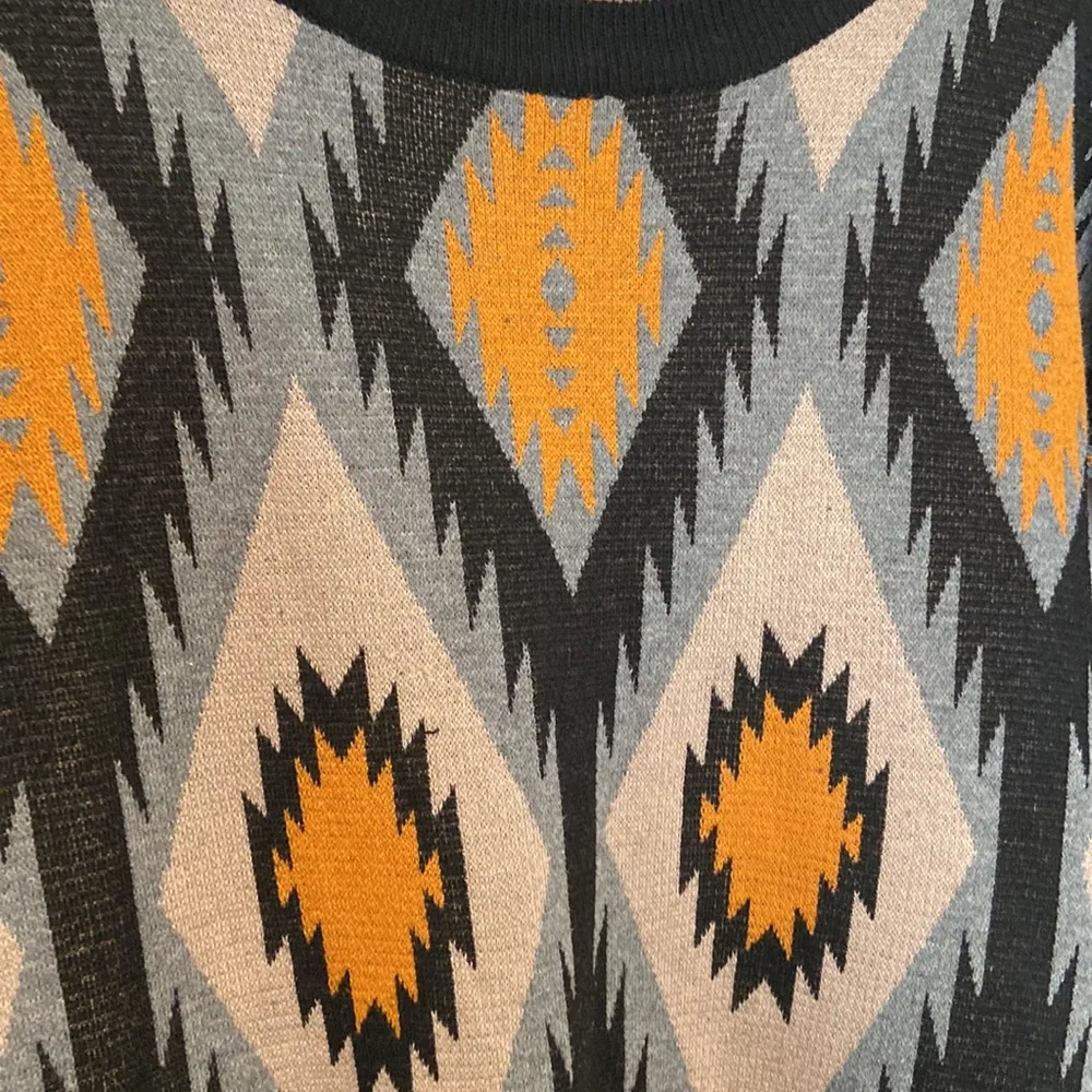 Flying Tomato Crew Neck Southwestern Sweater - Image 2