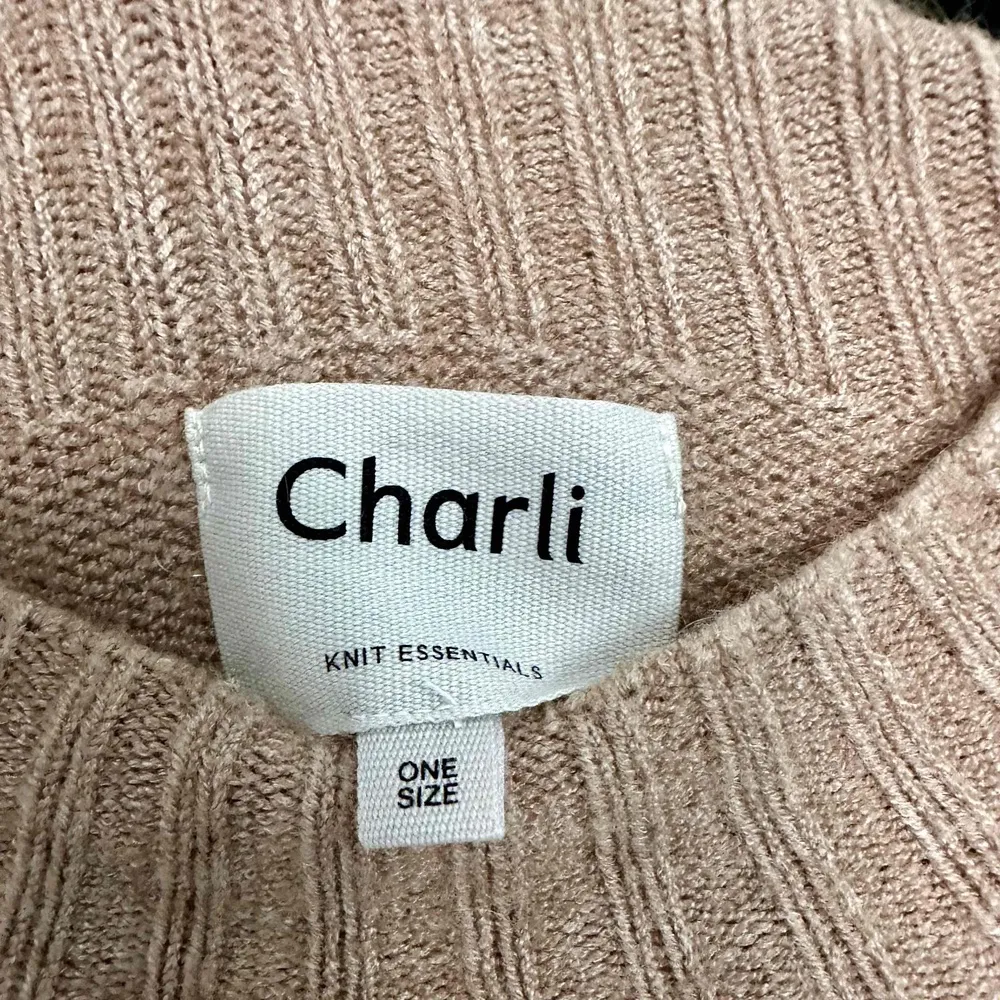 Charli Oversized Brown Knit Rib Crew - Image 4