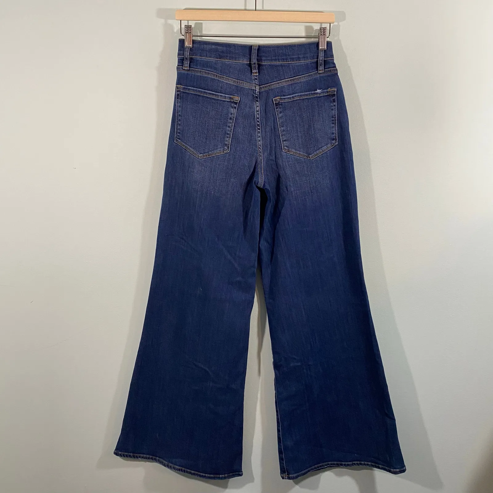Frame Women Orlena Blue Le Plazzo High Rise Wide Leg Jeans Size 28 #LPP865 - Image 10