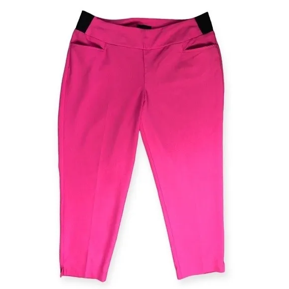 Investments Women’s Plus Pink Cropped High Rise Pants - Image 13