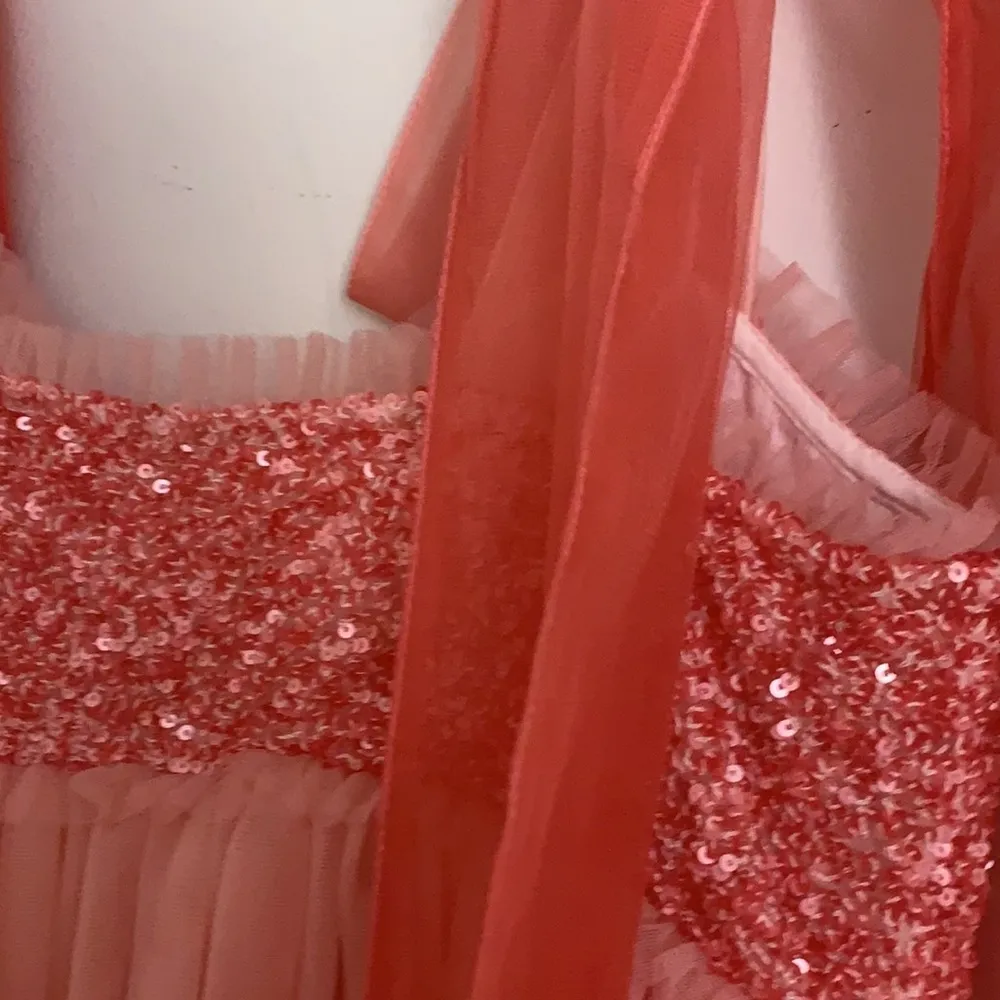 NWT Loveshackfancy Romia tulle dress in pink frusia - Image 13