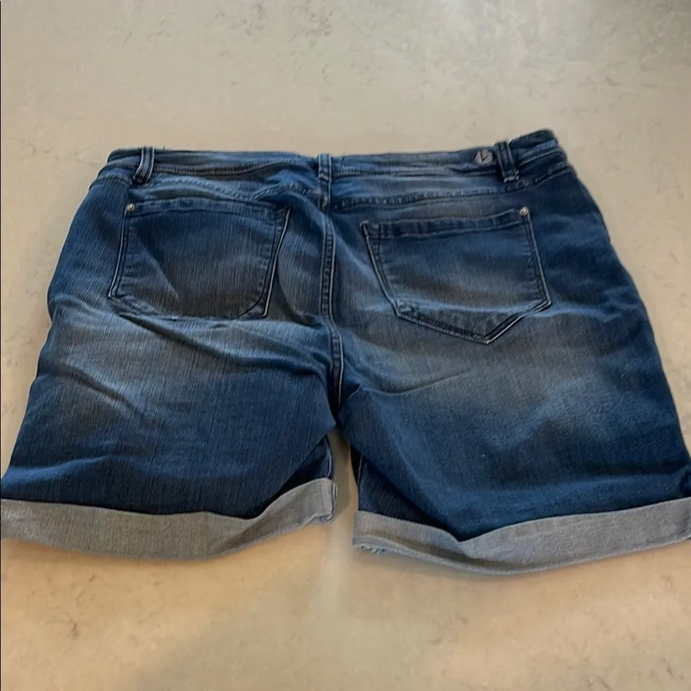 Kenzie Denim Blue Women's Shorts size 14 - Image 4