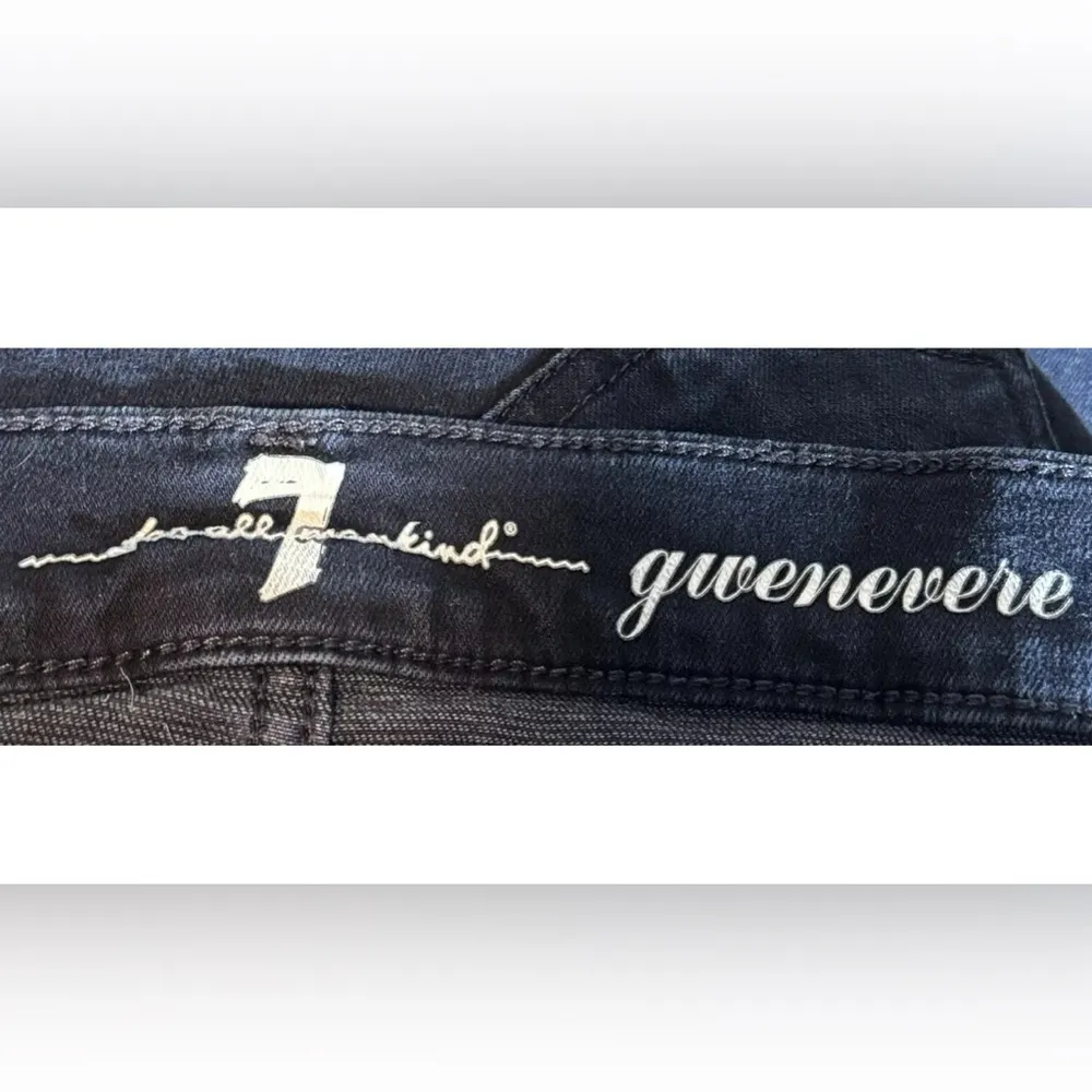 7 For All Mankind Women’s Gwenevere Ankle Denim Blue Jeans Size 32 Skinny - Image 6