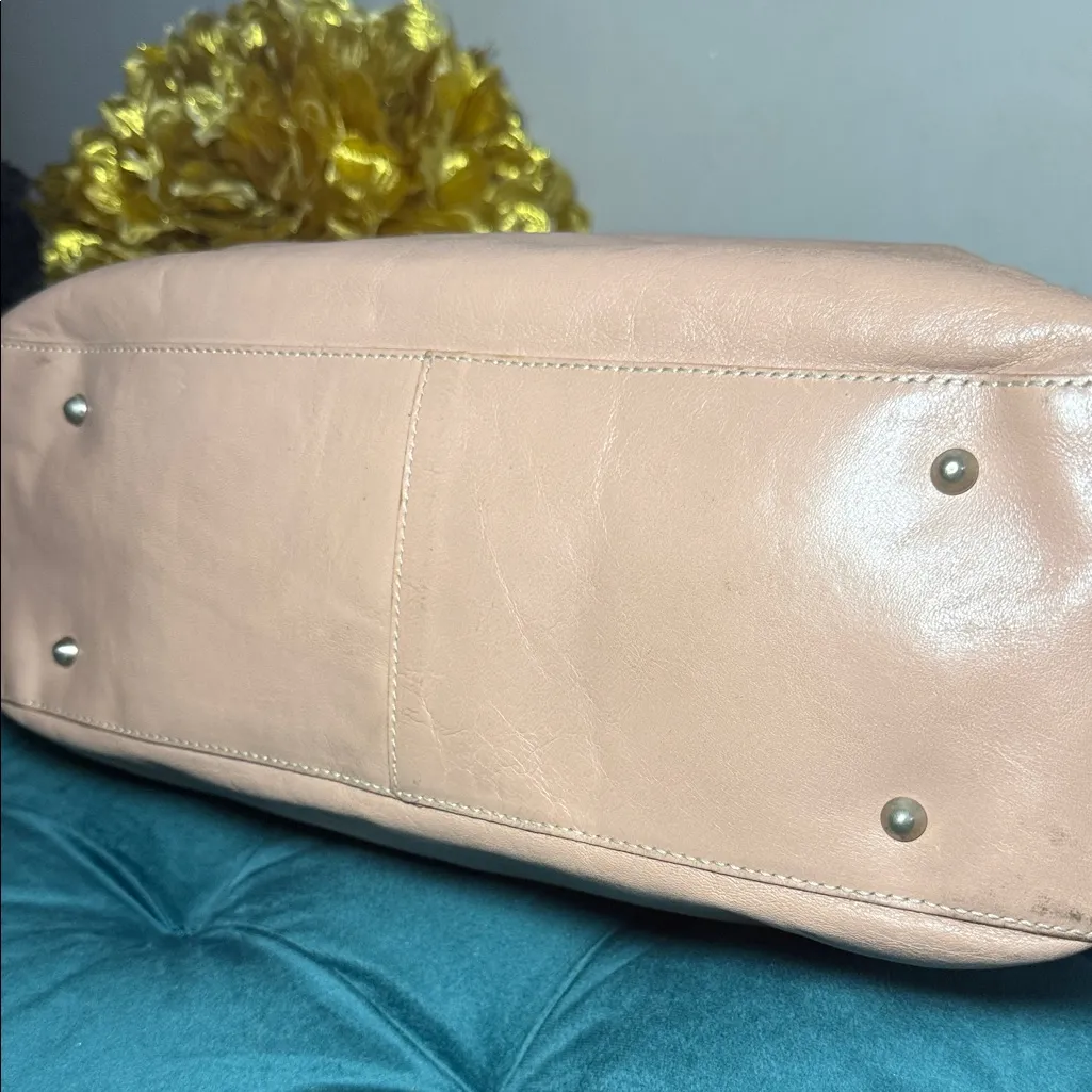 Furla Blush Leather Tote - Image 6