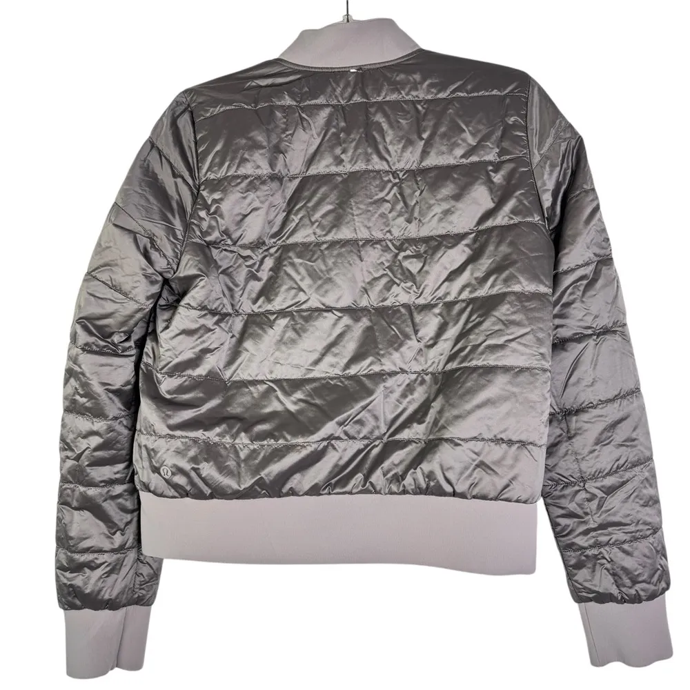 LULULEMON Non-Stop Bomber Reversible in Dark Chrome Mauve Purple Puffer Jacket 6 - Image 14