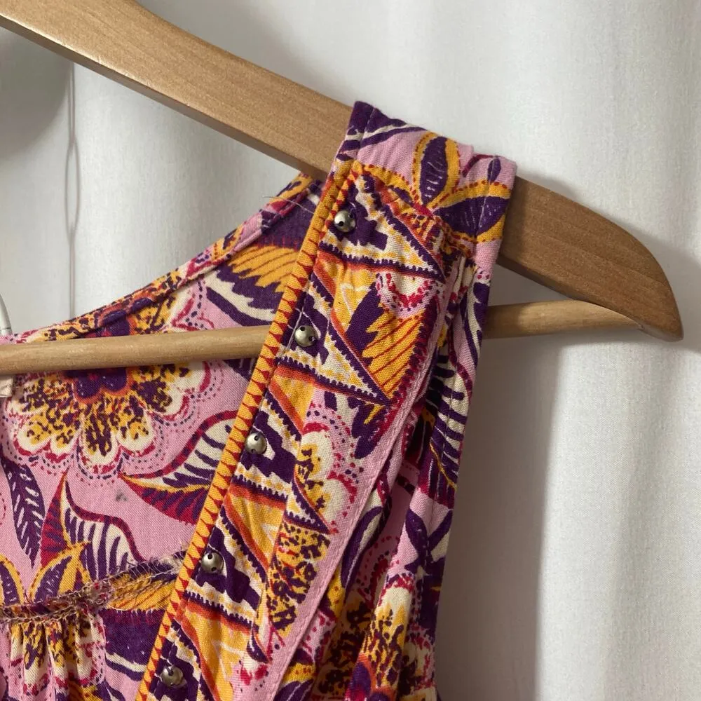 Lola P. Boho Pink Orange Purple Crossover V - Image 3