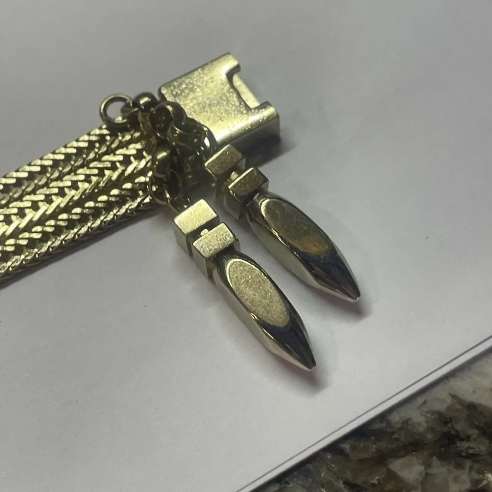 Women’s Gibson Series Signed Monet Necklace Chain / Bracelet Gold Tone Set - Image 7