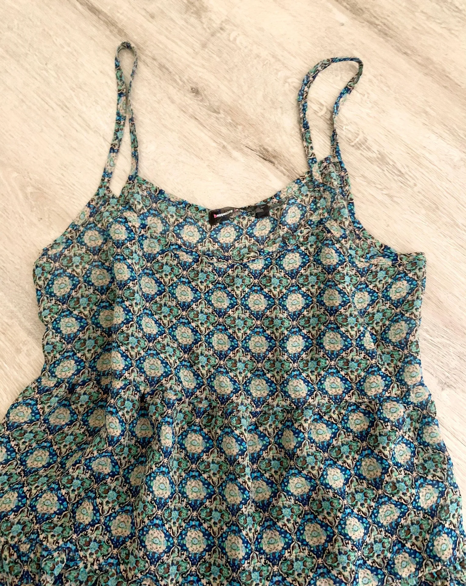 Floral Slightly Sheer Flippy Dress Size S - Image 4