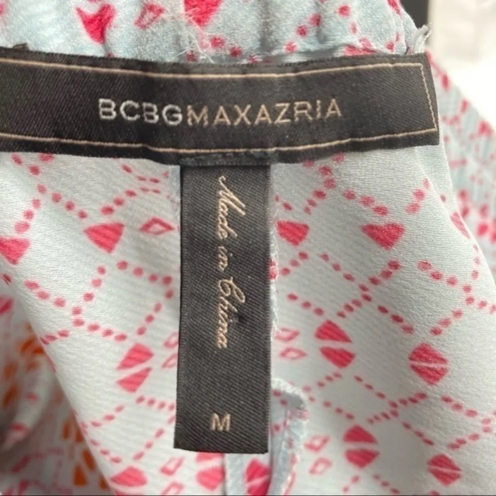 BcbgMaxAzria Isacc Aqua Mist Printed Pull On Short‎ - Image 5