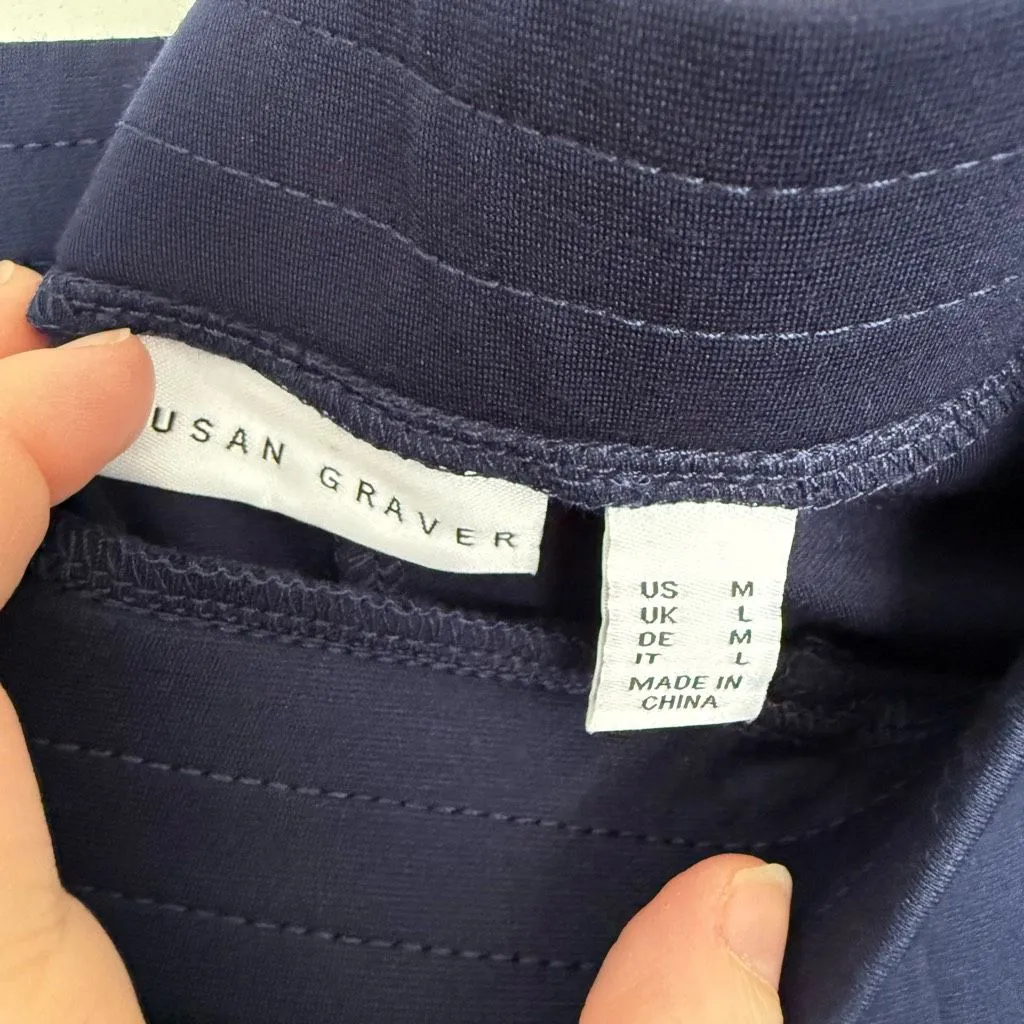 Susan Graver Women’s Medium Blue Pull on Pants - Image 2