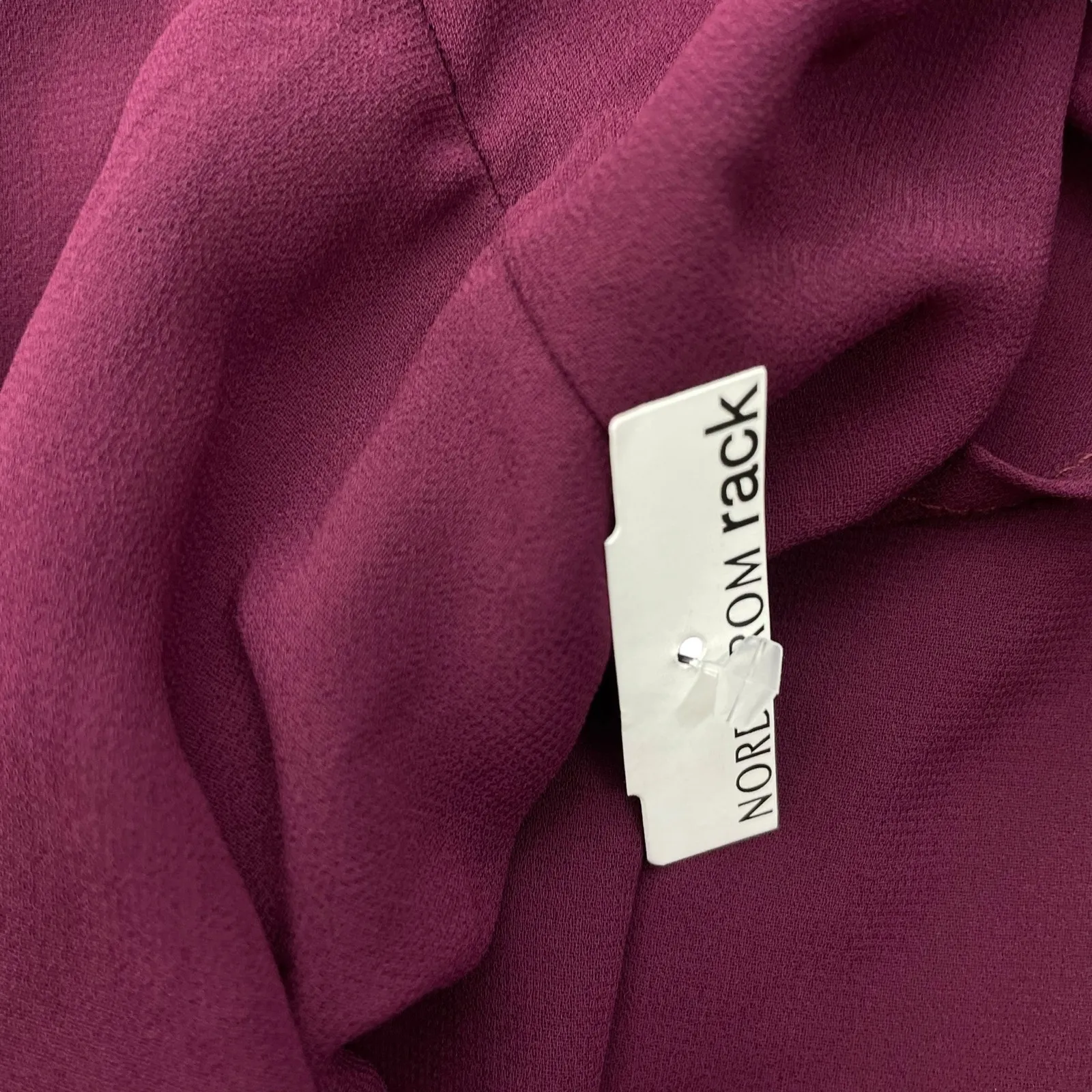 Show me Your Mumu Emily Chiffon A-Line Evening Gown Merlot Size XS - Image 13