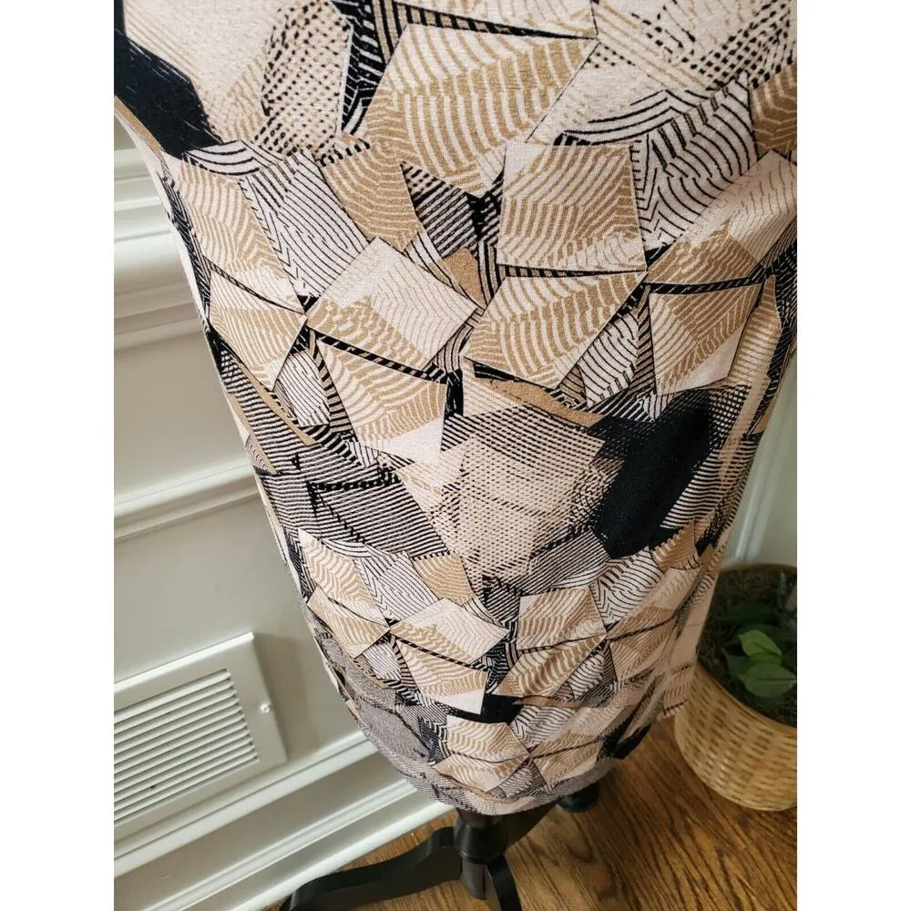 Bloomingdale's Basler Women Viscose Round Neck Long Sleeve Knee Length Dress 36 - Image 4