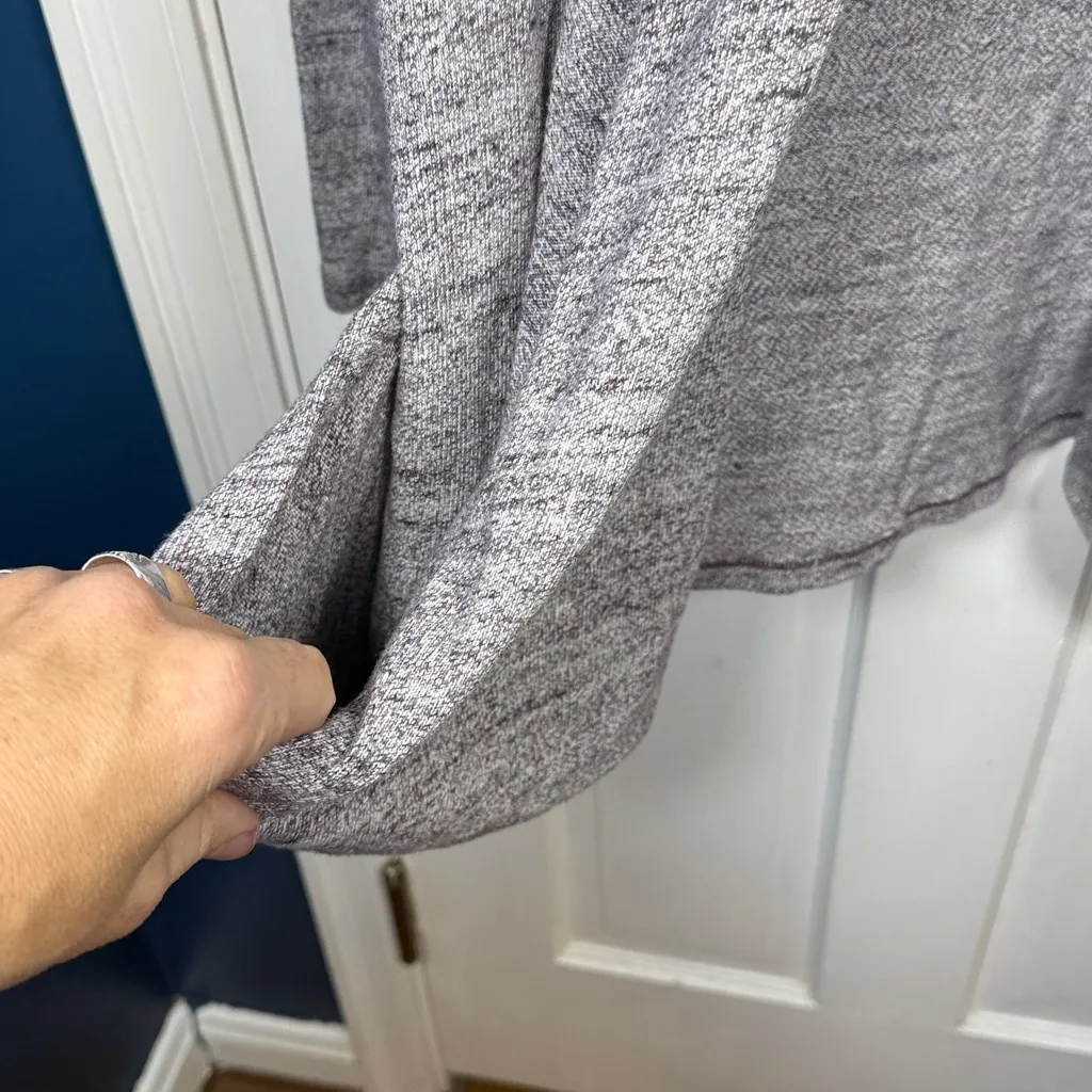 Ugg Australian Purple Open Cozy Slub Knit Draped Cardigan W2105 Sz M - Image 3