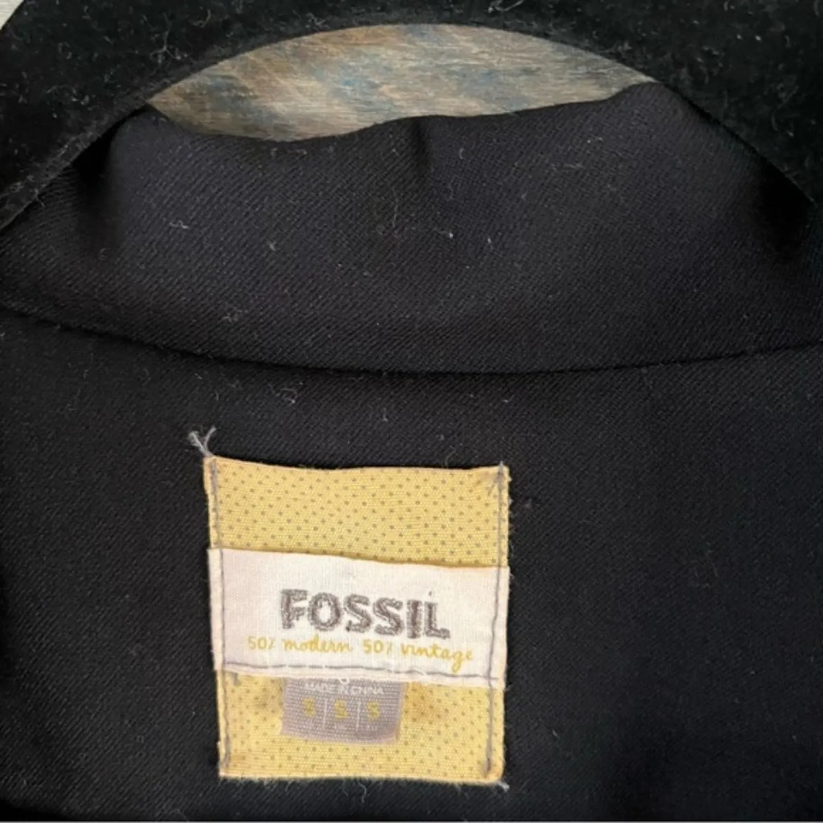 Fossil  Black Blazer Size Small‎ - Image 9