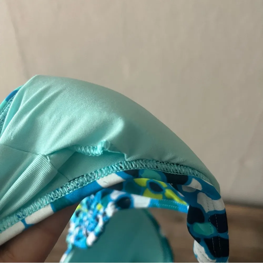 Aerie Blue and Green “The Sun-Lover” Bikini Top Size Medium NWT - Image 6