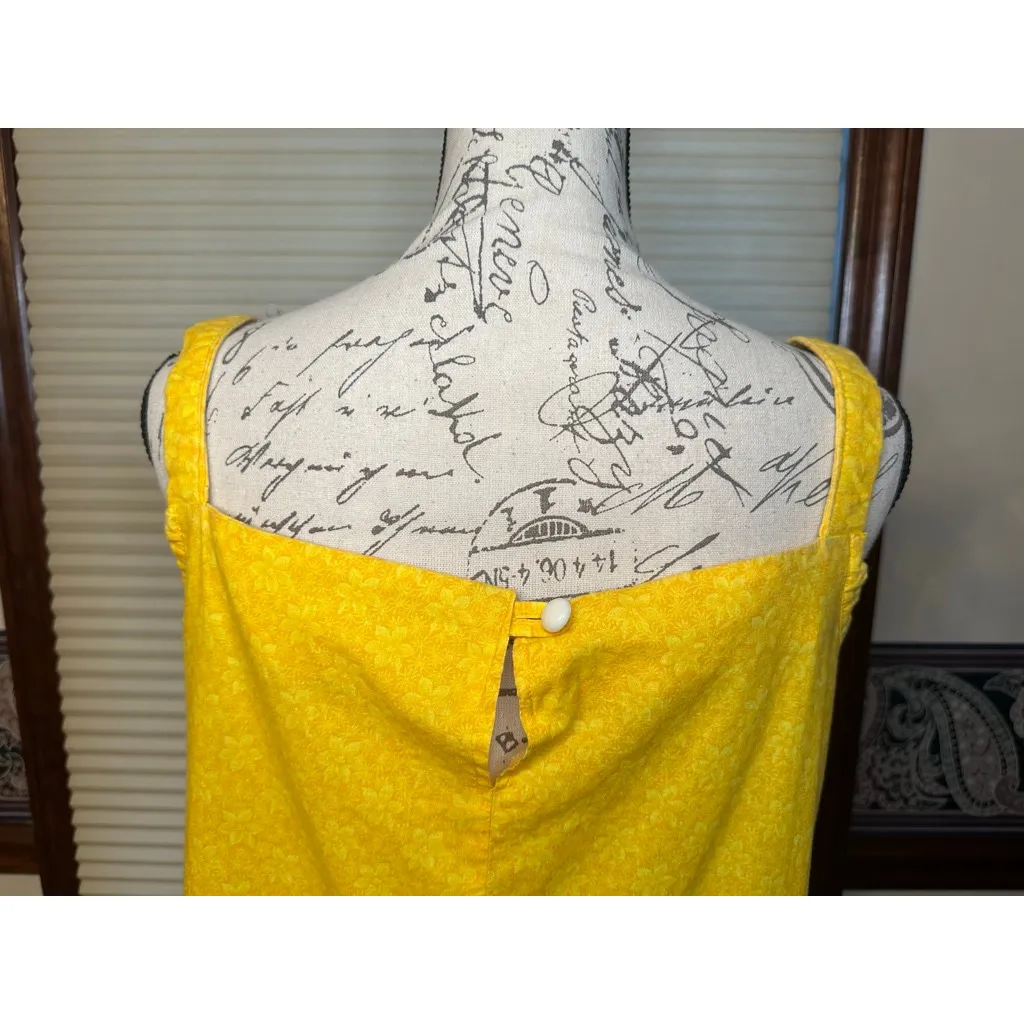 Handmade  Yellow Floral Sundress Likely a size Medium - Image 13