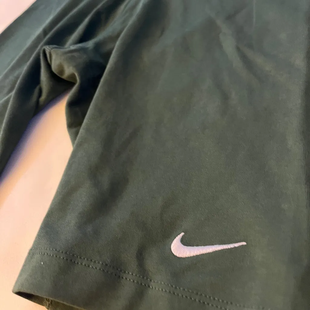 Nike Womens Mid-Rise 10” Biker Shorts in Pro Green Size XS - Image 5