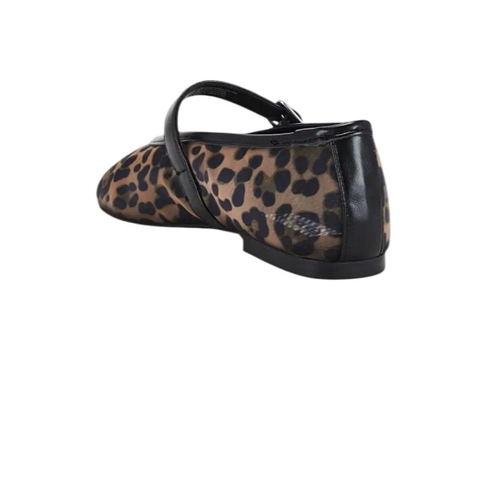 Steve Madden Dreaming Flats in Leopard Mesh Brown 6.5 With Box Womens Ballet - Image 3