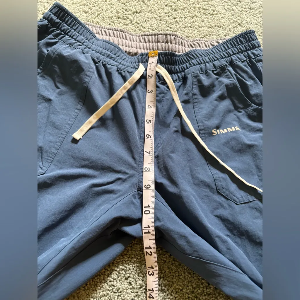 Simms Lightweight Pull On Pants Blue Drawstring Fishing Hiking Outdoor Bootcut Size undefined - Image 7