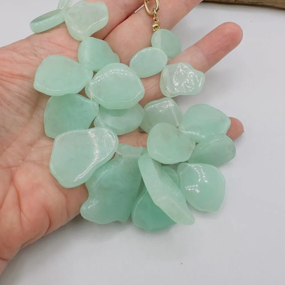 Sugarfix  Baublebar Aqua Blue Lucite Summer Statement Bib Necklace - Image 4