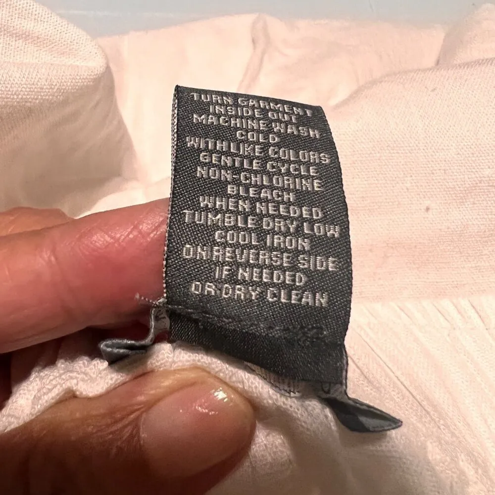 Chelsea & Theodore Womens Linen Pants Color Cloud White Size Small New Sku 1028 - Image 7