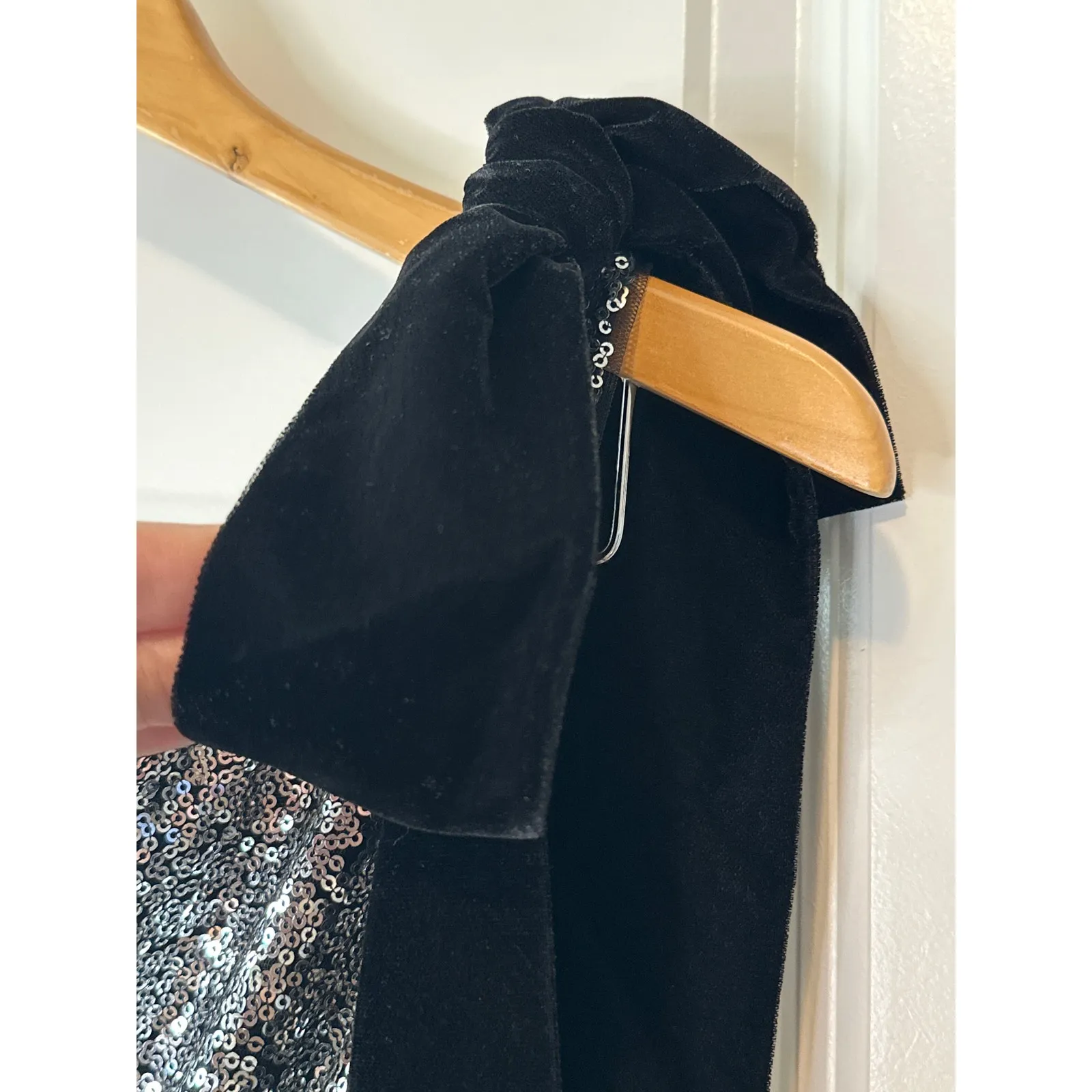 Anthropologie Geisha Designs Silver Sequin One - Image 6