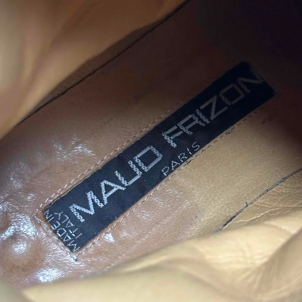 Maud Frizon Red Crocodile Pattern Pointed Toe Western Boots Size EU 36 - Image 7