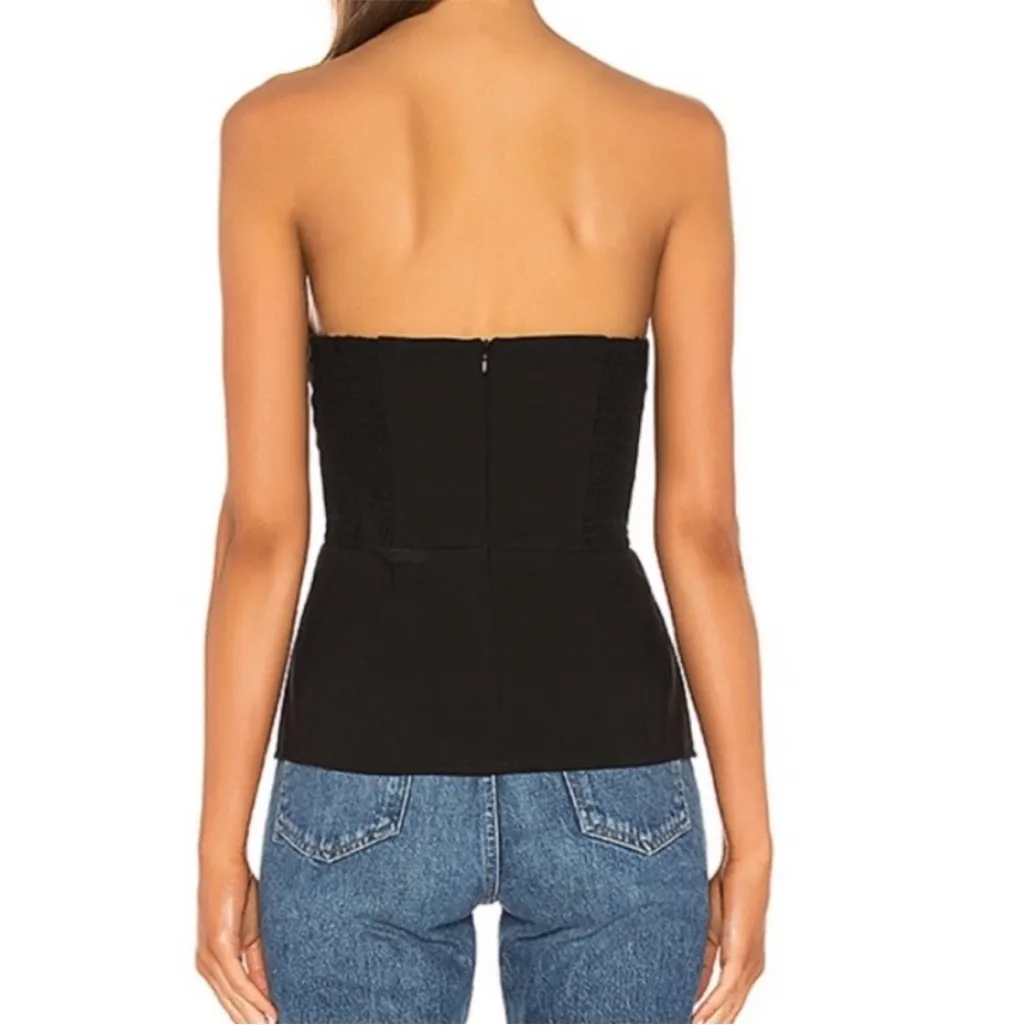 Amanda Uprichard Betty Bustier Top in Black - Image 10