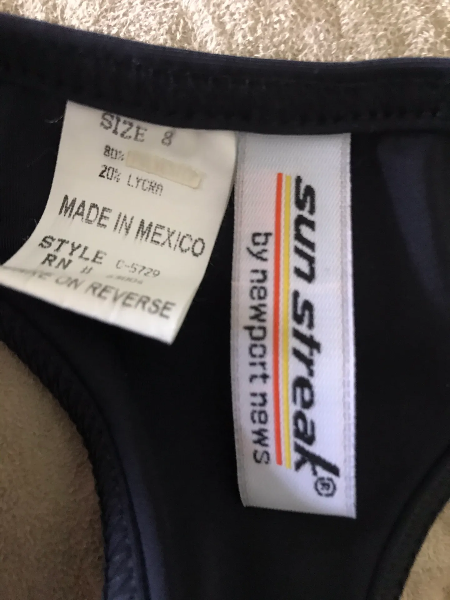 Newport News New Port News Sun Streak Navy Blue Bikini Bottom - Image 5