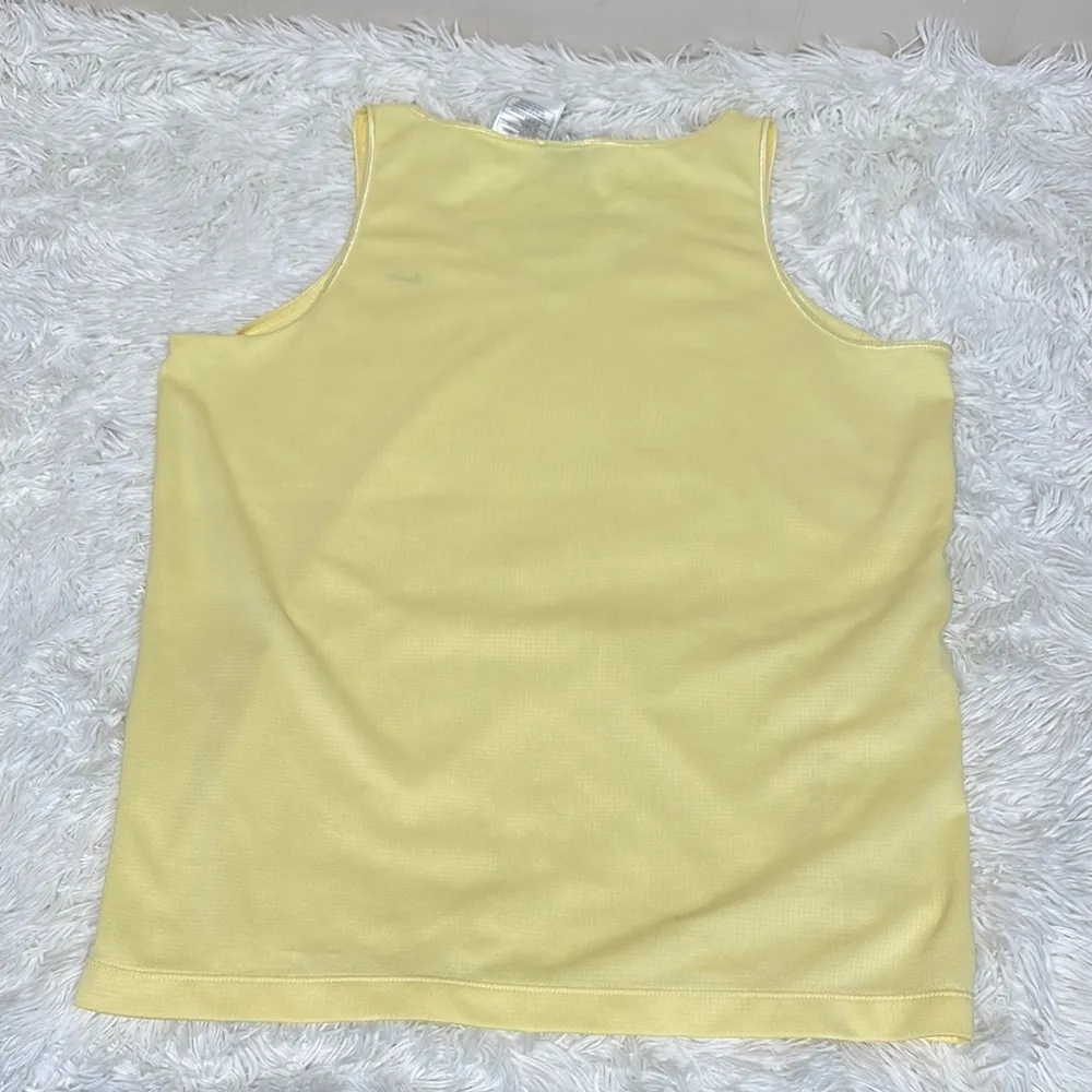 Nike Sphere  DryYellow Athletic Tank Top V-Neck - Image 3