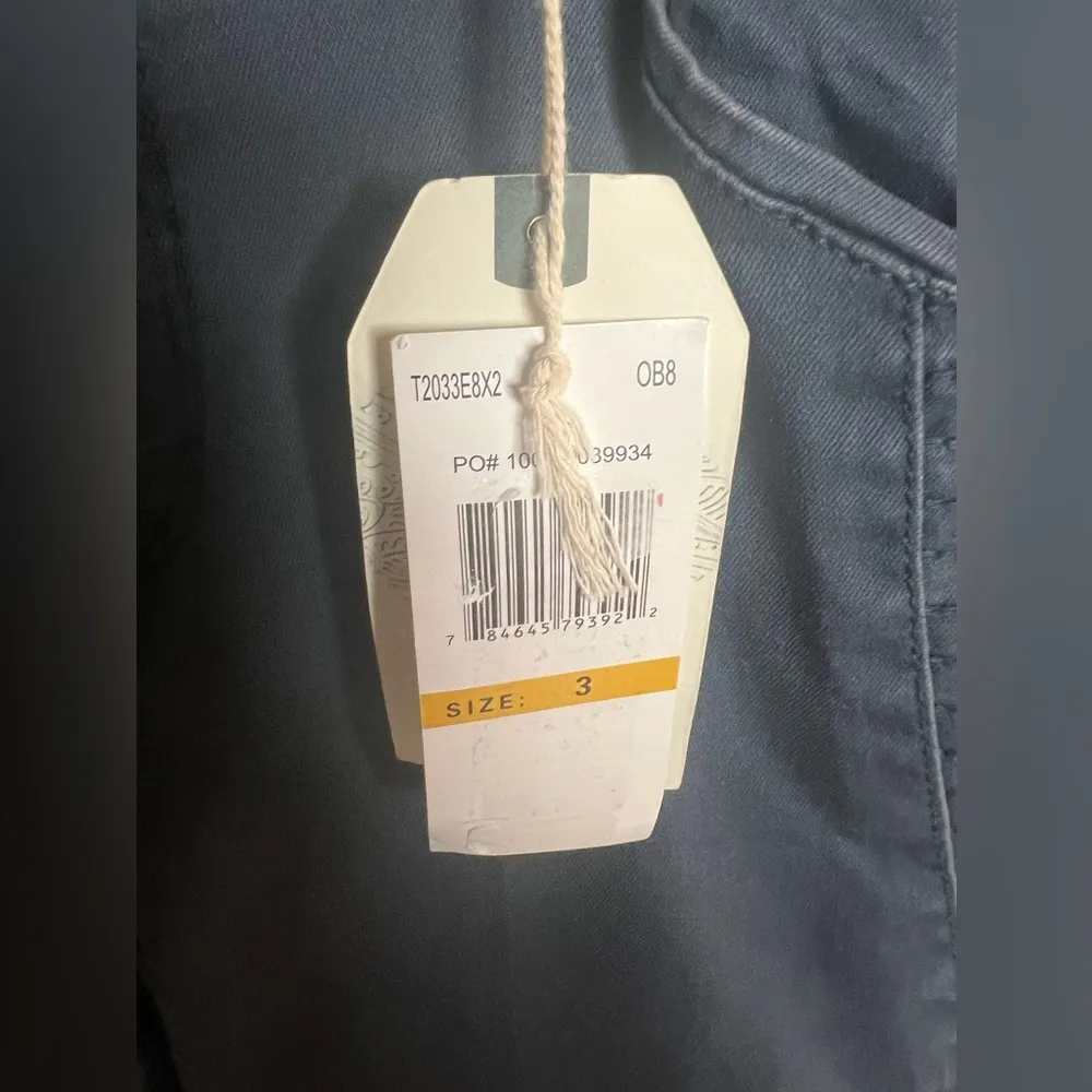 Jolt Juniors Size 3 26w Blue Sateen Ankle Zip Skinny Leg Jeans - Image 2