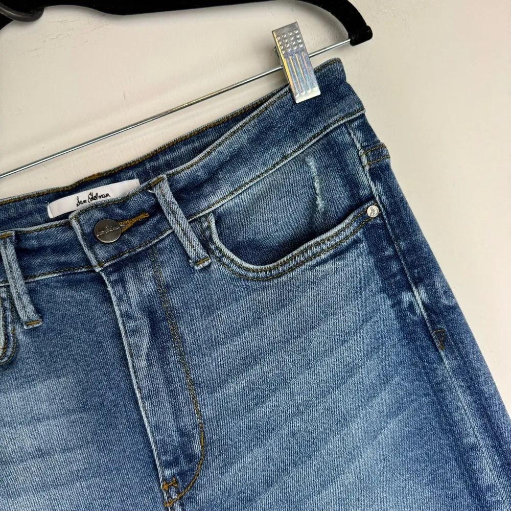 Sam Edelman The Stiletto High Rise Skinny Ankle Jeans Sz 30 Stretch Medium Wash - Image 6