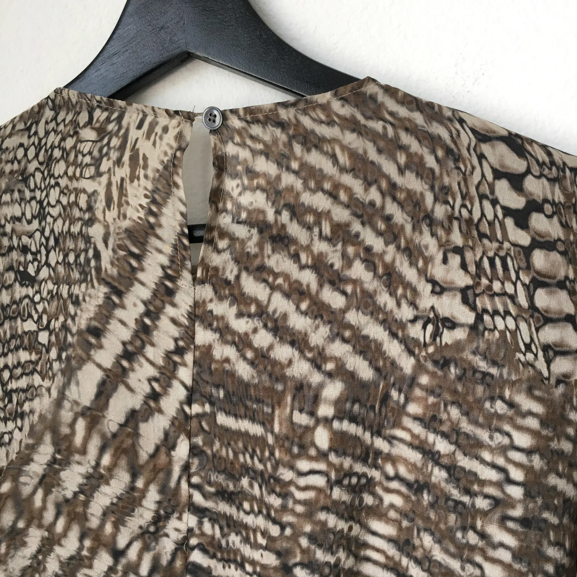 Animal Print Silk Blouse - Image 6