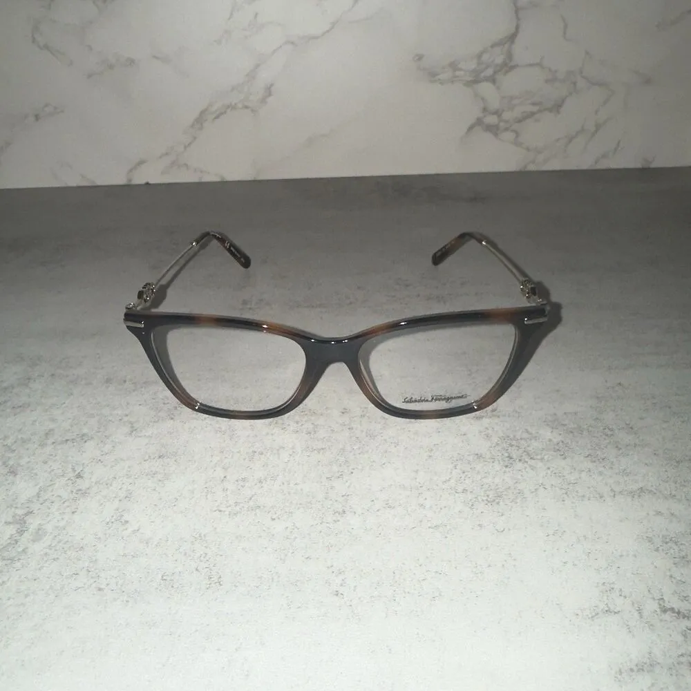 NEW Salvatore Ferragamo SF 2891 214 Tortoise Eyeglasses 54/16/140 with Case - Image 8