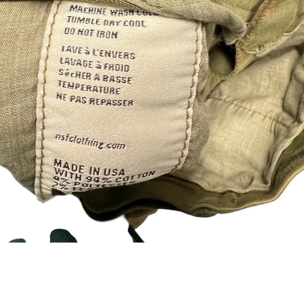 NSF Vincent Camo Skinny Leg Cargo Pant‎ Deep Olive Camo Print Green Size 26 - Image 13
