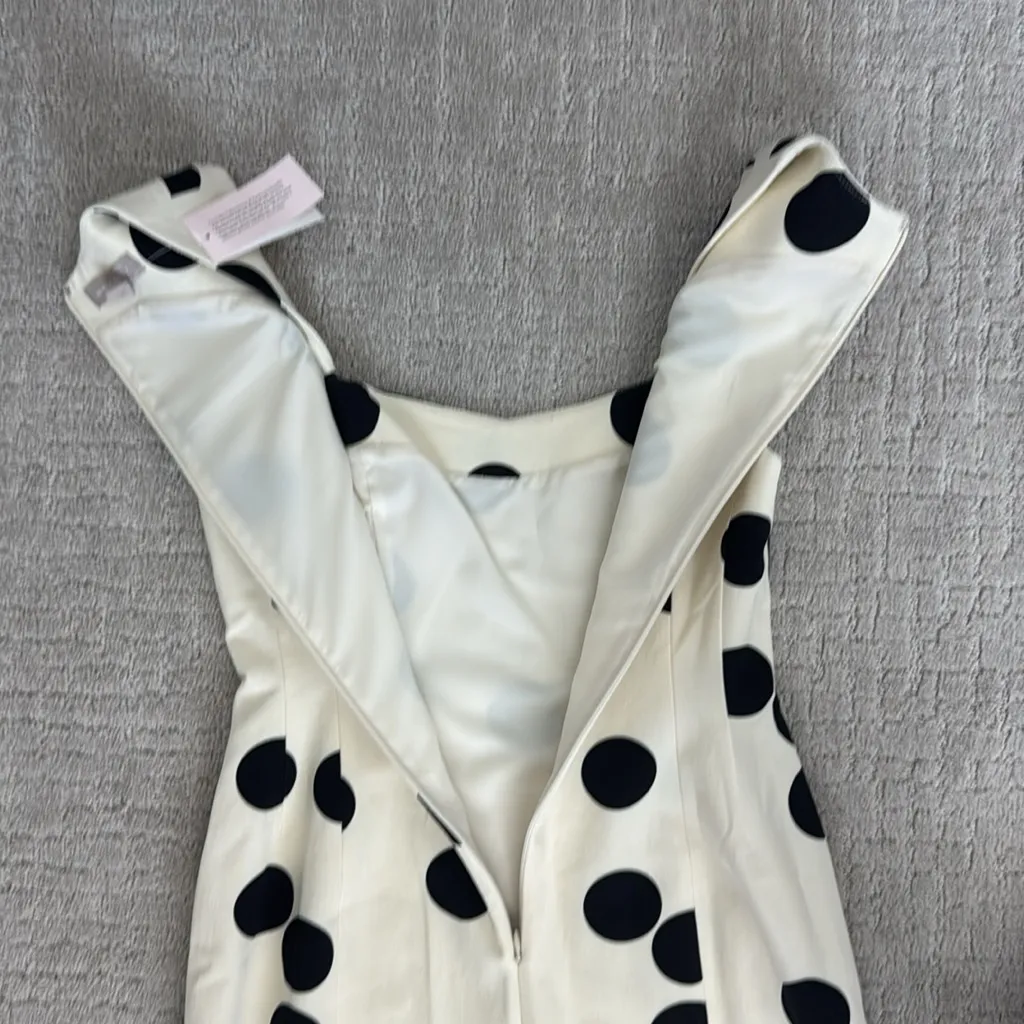 NEW NWT Banana Republic Polka dot Sheath Dress black white cream - Image 12