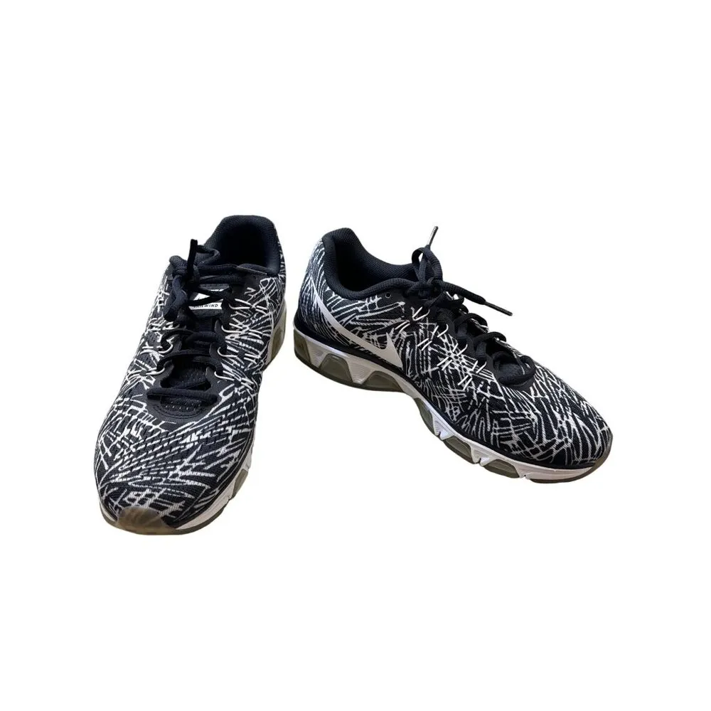Nike Tailwind 8 woman’s black and white running shoes sneakers size 9 SKU 3323 - Image 2