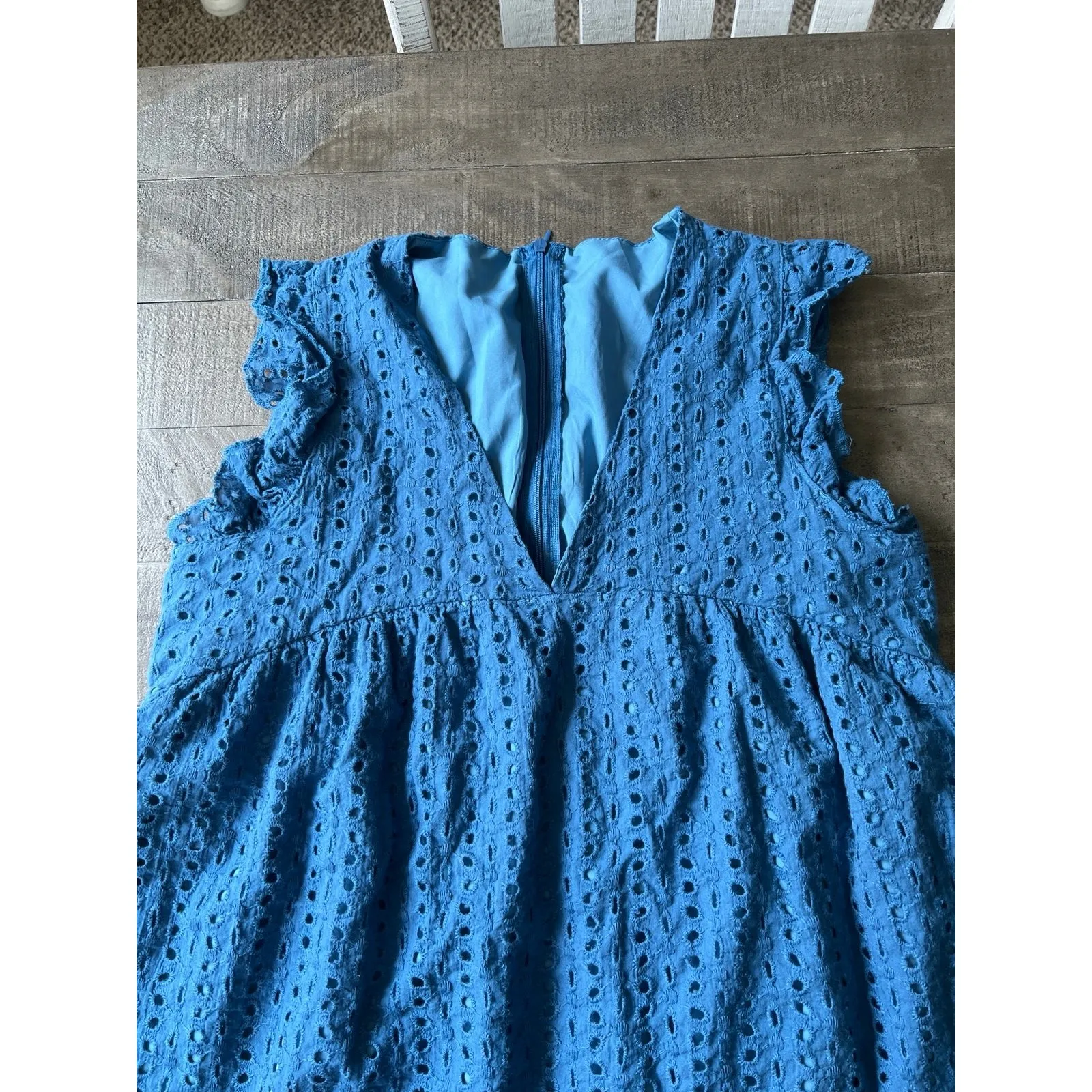 Sanity USA Women's 2 in 1 Blue Summer Dress with Shorts and‎ pockets size XL - Image 2