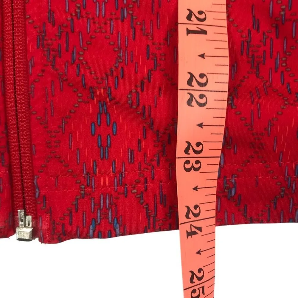 MERREL Lauley Full Zip Top Women XS Red Blue Athletic Outdoor Sporty Lightweight - Image 13