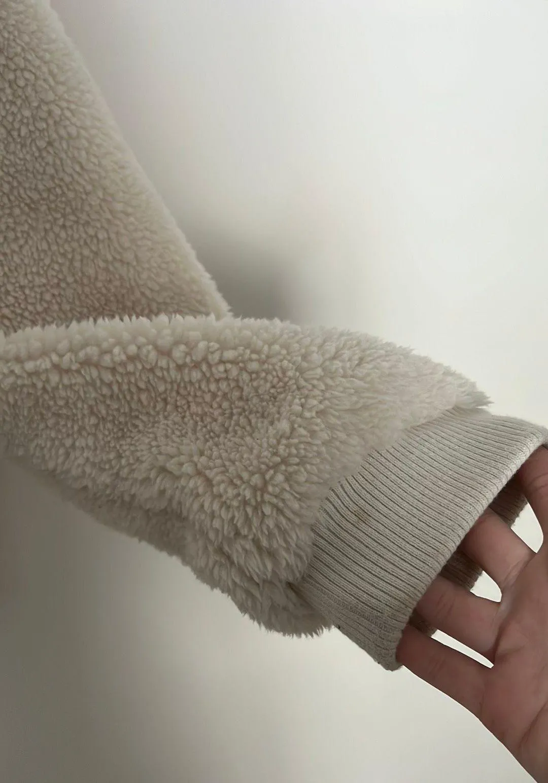 Universal Thread Tan Ivory Sherpa Jacket Fuzzy - Image 3