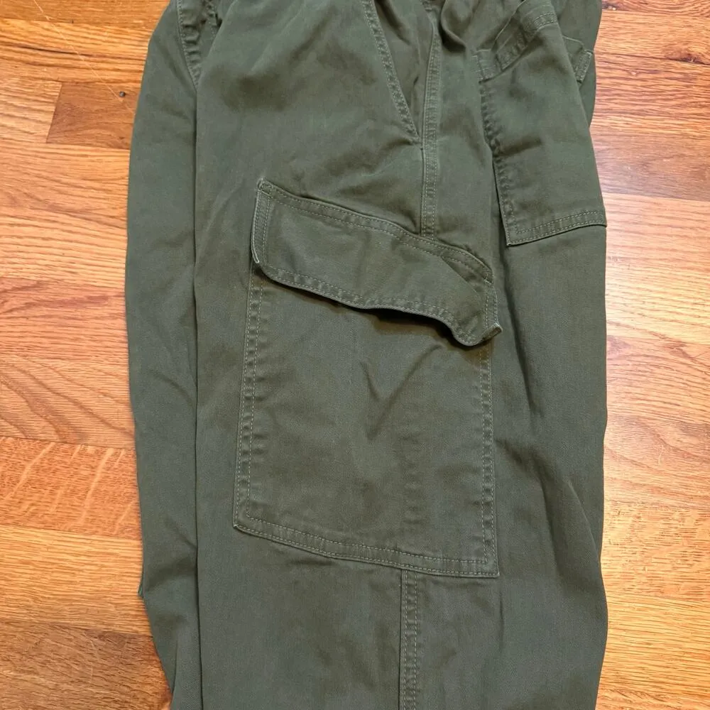 ASKKNY Women 25 Army Green Parachute Pant Cargo Pockets Military Baggy Retro Y2K - Image 7