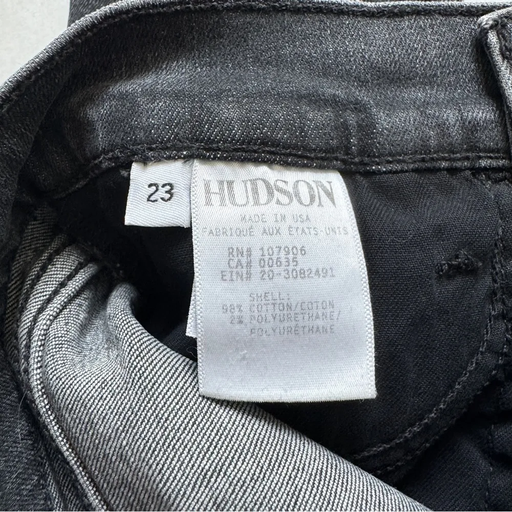 Hudson Baja East Black High Riss Heartbreaker Slim Bootcut Jeans Size 23 NWT - Image 9