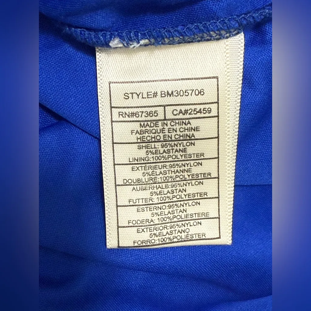 Steve Madden Royal Blue Ruched Blouse - Image 5