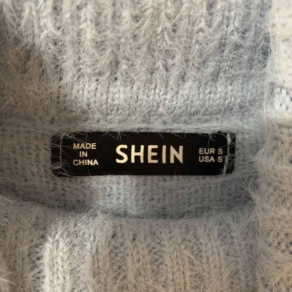 SheIn Fuzzy Blue Turtleneck  - Image 3