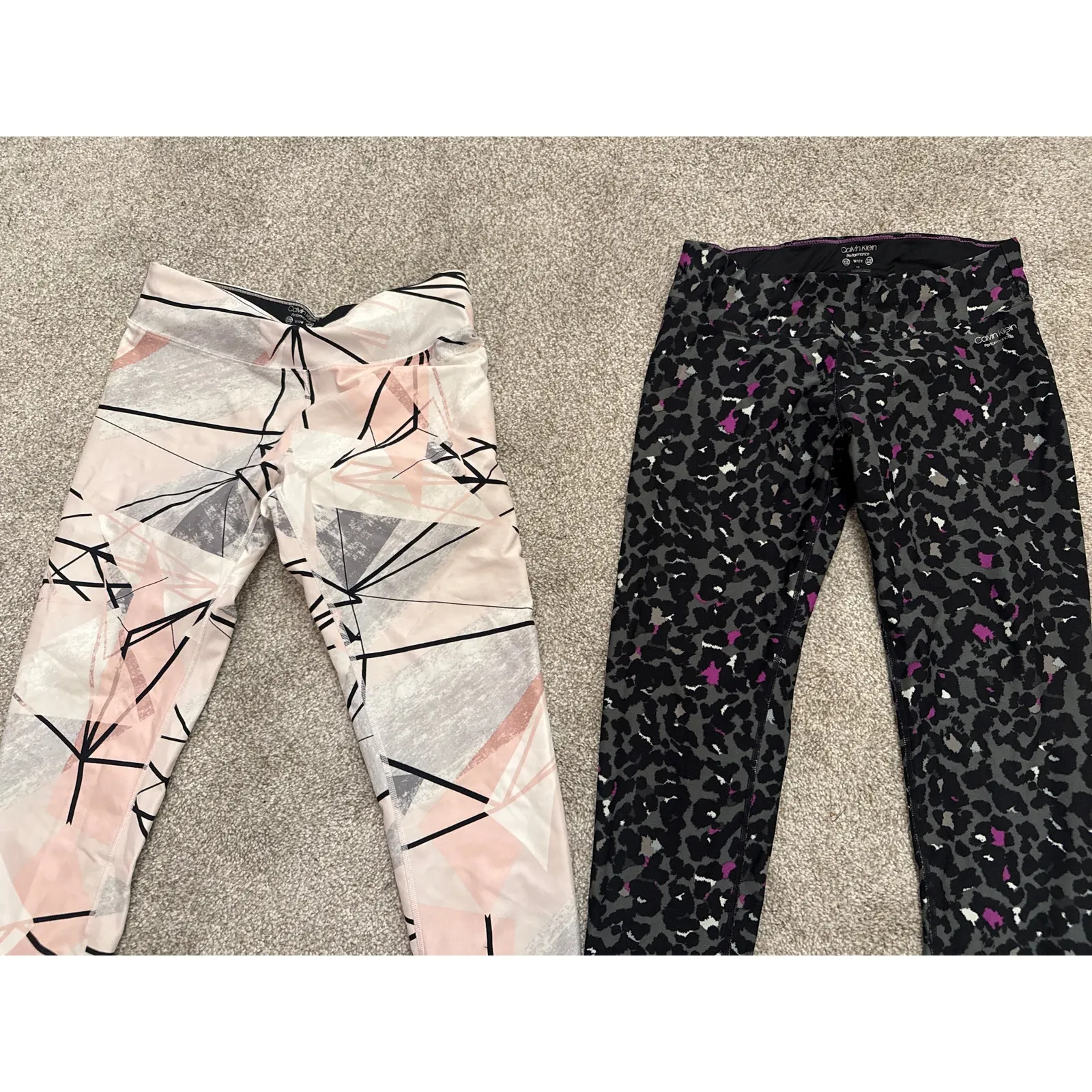 Calvin Klein Performance Wick Sweat Wicking Cropped Workout Pants Bundle(2),M - Image 2