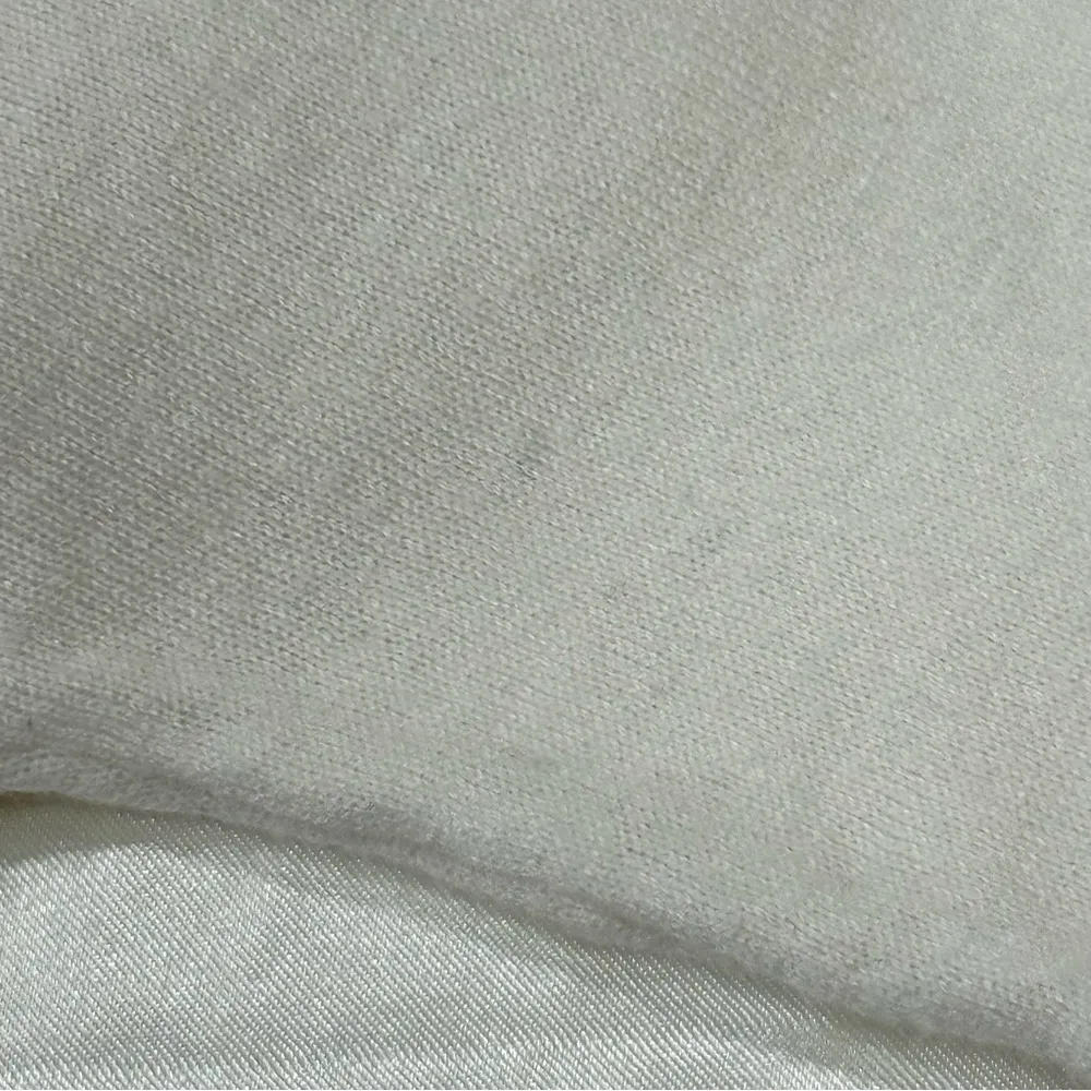 Minnie Rose Silk Sweater V Neck Coastal Bloused Chic Quiet Luxury White Size XS - Image 8